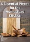 Picture of wooden cutting board and kitchen tools