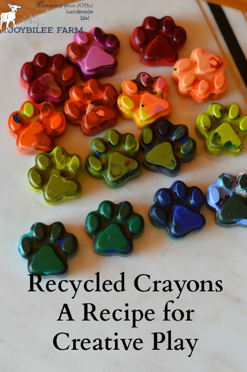 Every August parents of preschoolers and elementary students buy a box of crayons. Last year's crayons are half used and broken, lying in the kitchen drawer or a box, neglected, but not useless. Don't throw them out. Crayons are made with parafin wax and lab created pigments. They are petroleum products. They never break down in the landfill. They aren't biodegradable.