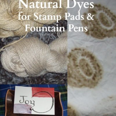 How to make ink from natural dyes part 2