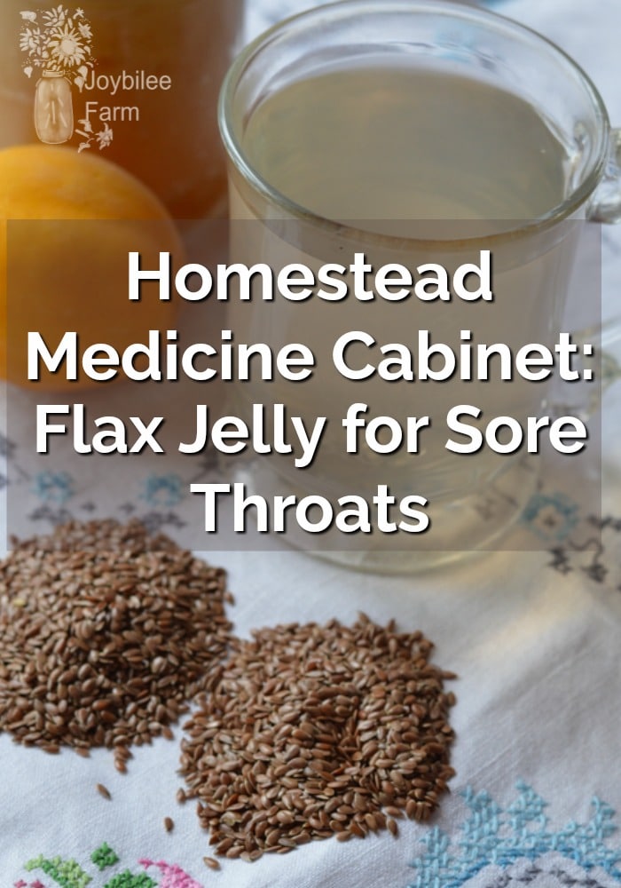 Flax Jelly for Sore Throats