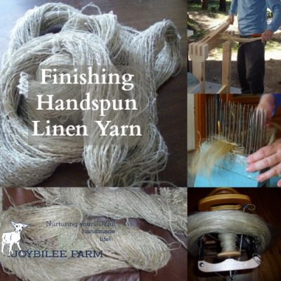 Finishing Handspun Linen Yarn