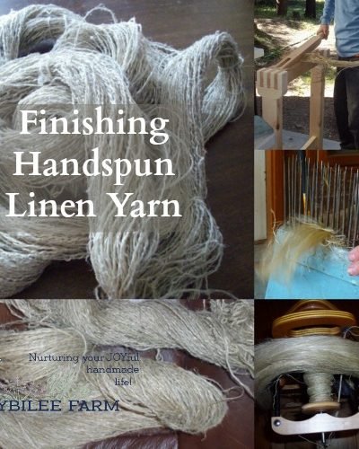 Finishing handspun linen yarn