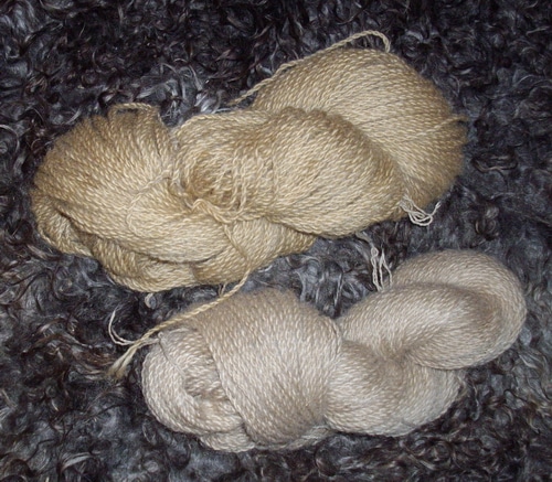 yarn with natural walnut dye