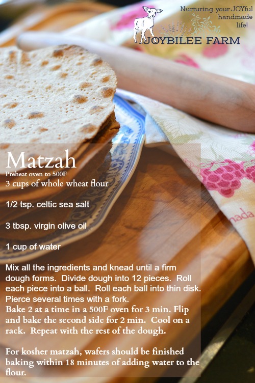 Matzah recipe