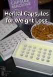 Herb capsules by a capsule making machine