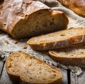 Sliced, fresh baked multi-grain bread