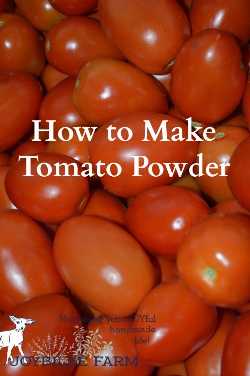 When you make tomato powder from waste skins you create a wholesome product and stretch those lovely tomatoes from your garden.