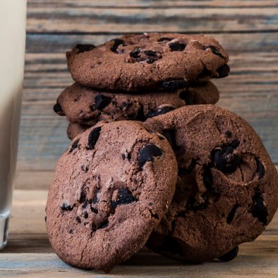 Mint Double Chocolate Chip Cookies