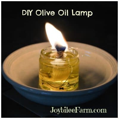 DIY Olive Oil Lamp, the lost art you need to know