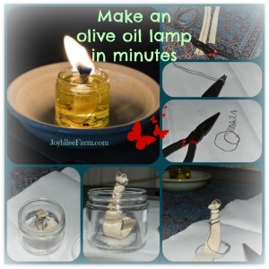 pludselig Onset ekskrementer DIY Olive Oil Lamp, the lost art you need to know -