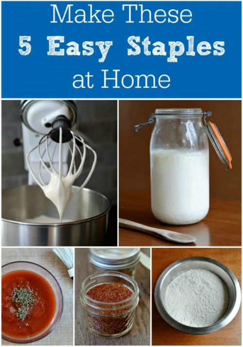 Make these 5 easy staples at home
