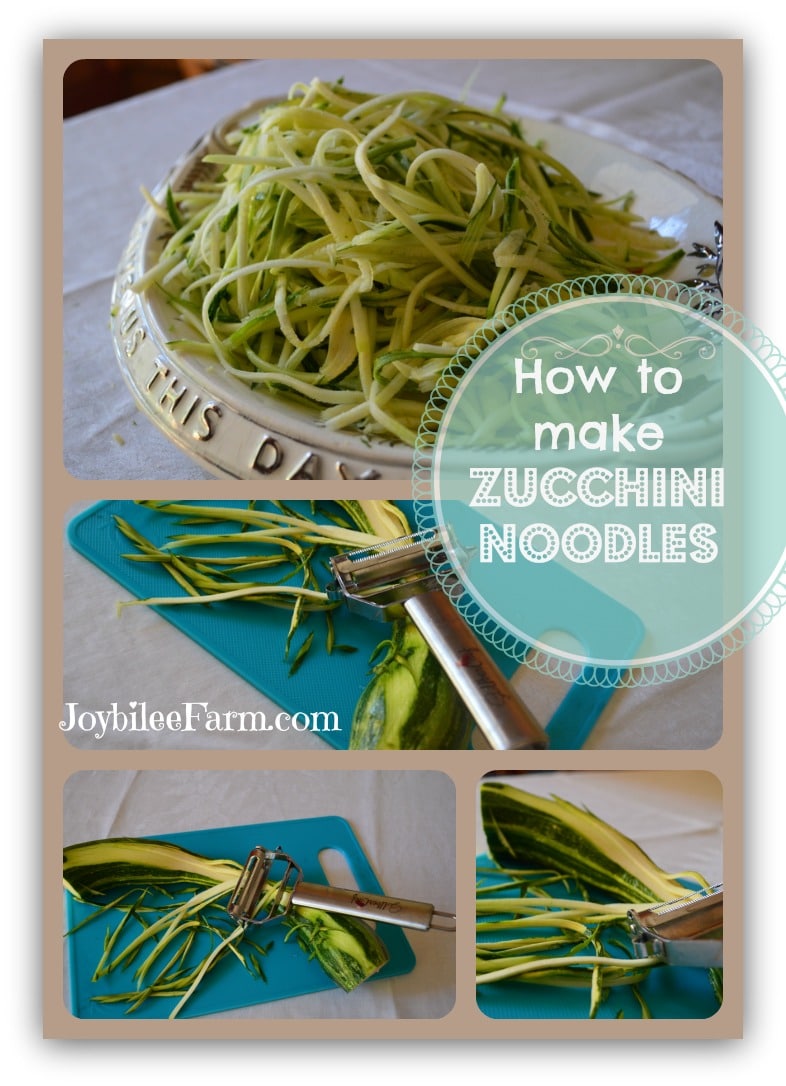 How to make low carb zucchini noodles
