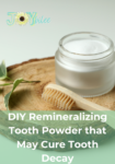 tooth powder with a tooth brush