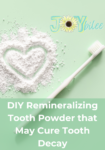 tooth powder with a tooth brush