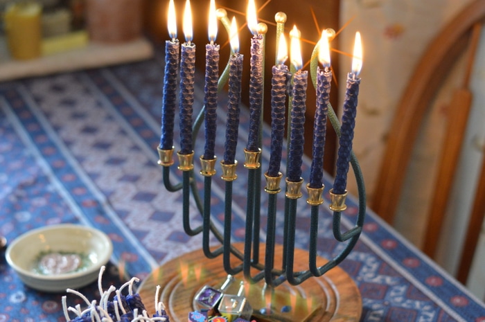 USA Hanukkah Candles made by Waxen Candles in Pennsylvania 