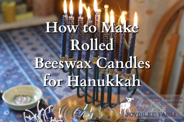 Making beeswax candles for Hanukkah is an easy craft that you can share with children as young as 5. Beeswax candles burn cleanly and dripfree when made with a properly sized wick. Unlike paraffin candles that give off toxic fumes when burning, beeswax candles give off negative ions that clean the air and improve indoor air quality. Make DIY beeswax candles for Hanukkah in about an hour.
