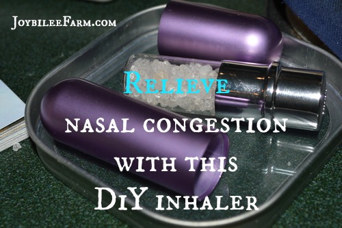 Relieve nasal congestion with this DiY inhaler