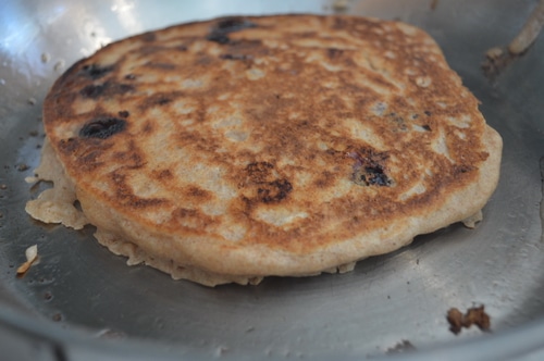 Sourdough blueberry pancake recipe -- Joybilee Farm