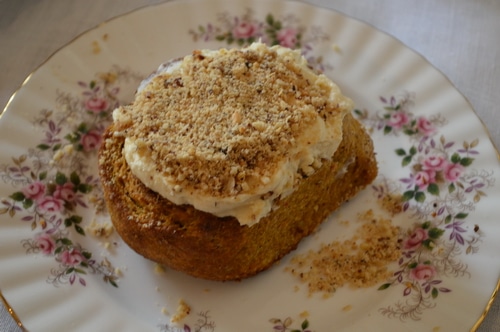 Maple Hazelnut Butterhorn Recipe with Cream Cheese Icing