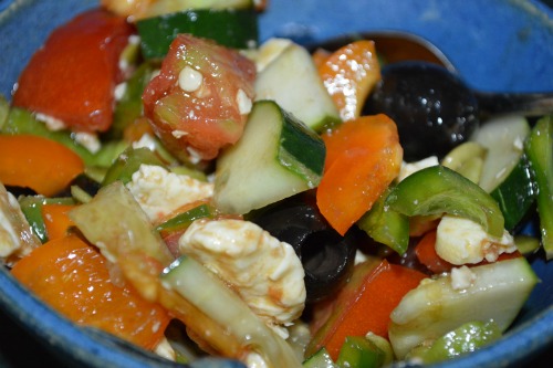 Summer Salad recipes: My favorite Greek Salad -- JoybileeFarm.com