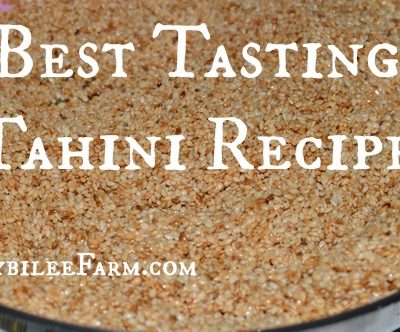 The Best Tasting Tahini Recipe