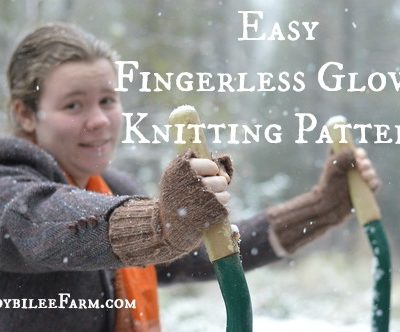 Easy Fingerless Gloves Knitting Pattern