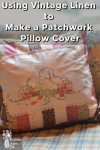 a patchwork pillow
