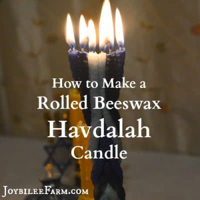 How to Make a Rolled Beeswax Havdalah Candle