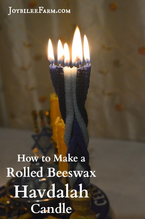 How to make a rolled beeswax havdalah candle