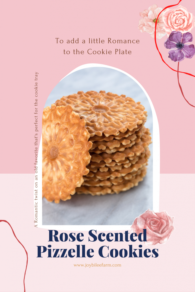 Pizzelle cookies and roses