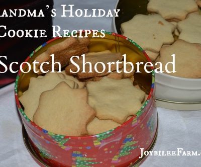 Grandma’s Holiday Cookie Recipes – Scotch Shortbread