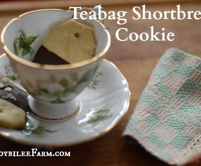 Tea Bag Shortbread Cookies for the Tea Lovers on your List