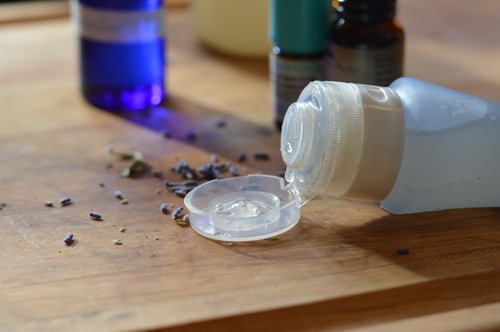 In this Scottish study the essential oils were used with carrier oils. Patients self-administered the herbal hair loss treatment, massaging the essential oil treatment into the scalp for a minimum of 2 minutes. “The active group received the essential oils: Thyme vulgaris (2 drops, 88 mg), Lavandula agustifolia (3 drops, 108 mg), Rosmarinus officinalis (3 drops, 114 mg), and Cedrus atlantica (2 drops, 94 mg). These oils were mixed in a carrier oil, which was a combination of jojoba, 3 mL, and grapeseed, 20 mL, oils.”[2] Then they wrapped their heads in a warm towel to increase circulation to the scalp. In this double blind study, 44% of those treated with the essential oils saw improvement in hair regrowth over a 7 month period.