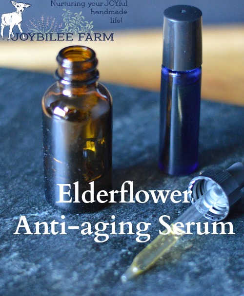 try my personal anti-aging serum recipe. I find this soothes the tiredness and takes away the dryness. It also reduces the appearance of fine lines. When I formulated the recipe I picked oils, herbs, and essential oils that were known to fight the signs of aging, protect from free radical damage, and repair and rejuvenate the skin, as well as moisturize.