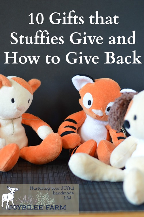 When you give a gift you are investing in a friendship. Your gift says, “I thought of you. You’re important to me. I haven’t forgotten you. I acknowledge you.” Stuffed animals, teddy bears, plush toys, have a special place in the gift giving genre. Like flowers, they deliver a message of comfort, respect, and love.