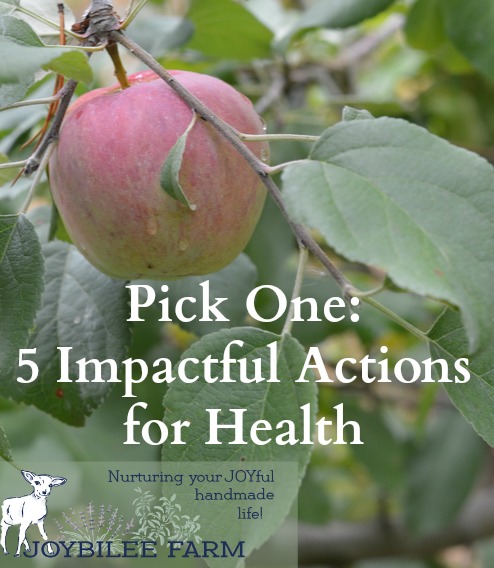 One action can have a stong impact for your healthy lifestyle