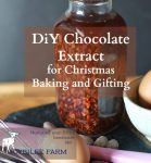 Chocolate extract is a deeply flavourful extract that can be used in the place of vanilla extract in chocolate desserts. It adds a special touch to chocolate chip cookies, pastries, and even whipped cream and frosting. It takes only a few hands-on minutes to make and then a month to steep.