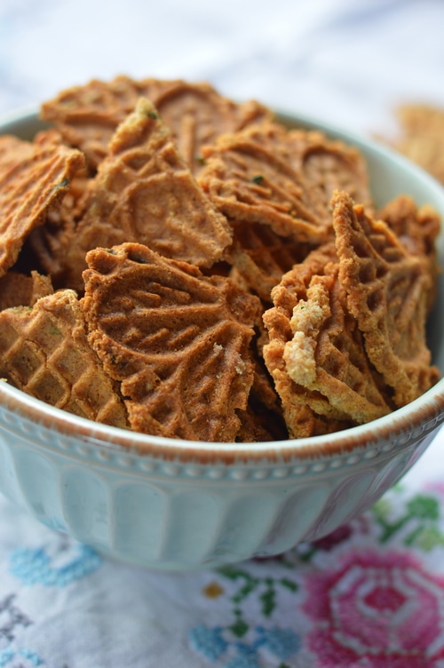 homemade Savory pizzelles