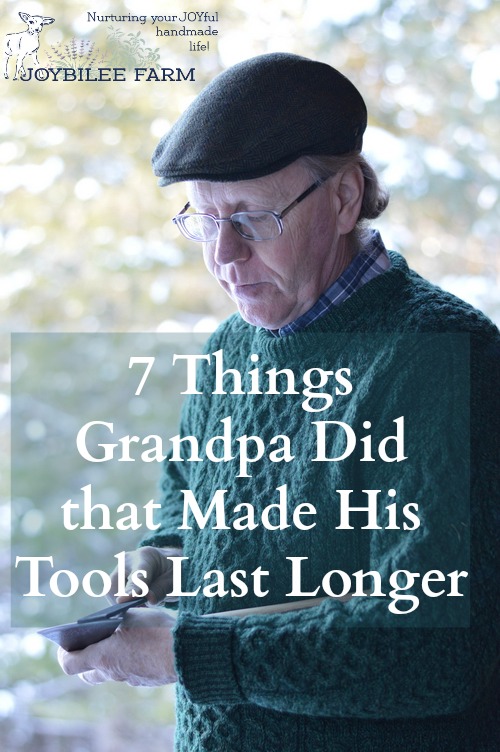 Have you noticed that tools from Grandpa’s era seem to have a much longer lifespan than the tools we get at the hardware store now? In fact you may even have a few of grandpa’s tools in your garage. Those tools just lasted longer. Is the metal weaker now? Are the tool handles less robust? Or did Grandpa know something about tool maintenance that we don’t?