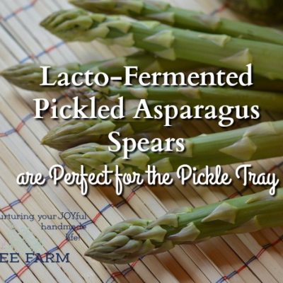 Lacto-Fermented Pickled Asparagus Spears are Perfect for the Pickle Tray
