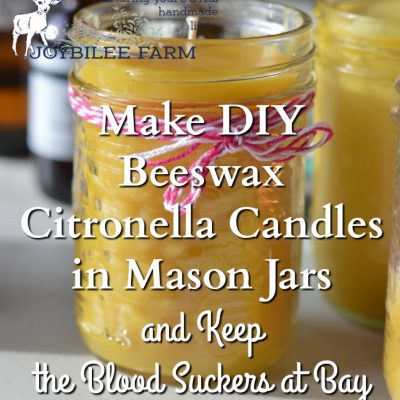 DIY Beeswax Citronella Candles