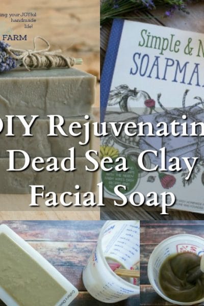 Dead Sea clay facial soap is easy to make with these natural soapmaking techniques found in Jan Berry's newest book, Simple and Natural Soapmaking