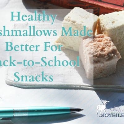 Healthy Marshmallows Made Better For Back-to-School