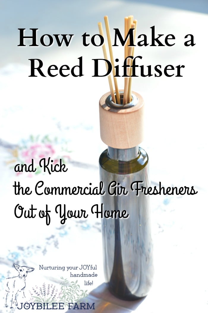 In summer the gross smells seem to hang around a little longer. The more hot and humid it is the more off-smells seem to cling. But don’t grab the toxic solid air fresheners or sprays. Instead make a reed diffuser and freshen indoor air with natural botanical essential oils. You can make one in less than 5 minutes.