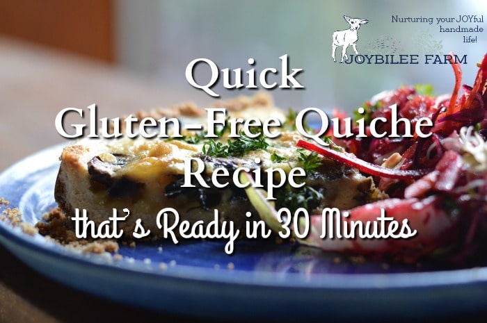 This gluten-free quiche recipe, along with the any of the 7 variations, can be ready in 30 minutes. It serves 8 so you can make it ahead for a week of lunches or serve to your family for dinner.