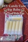With Christmas just around the corner, make this sweet candy cane lip balm to add to stocking or gift baskets. It tastes just like candy canes but it's sugar free, made with natural beeswax, cocoa butter, and extra virgin olive oil, to combat winter dryness, chapped lips, and seasonal discomfort.