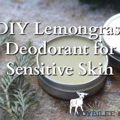 DIY Lemongrass Deodorant
