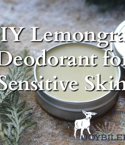 homemade deodorant in tins