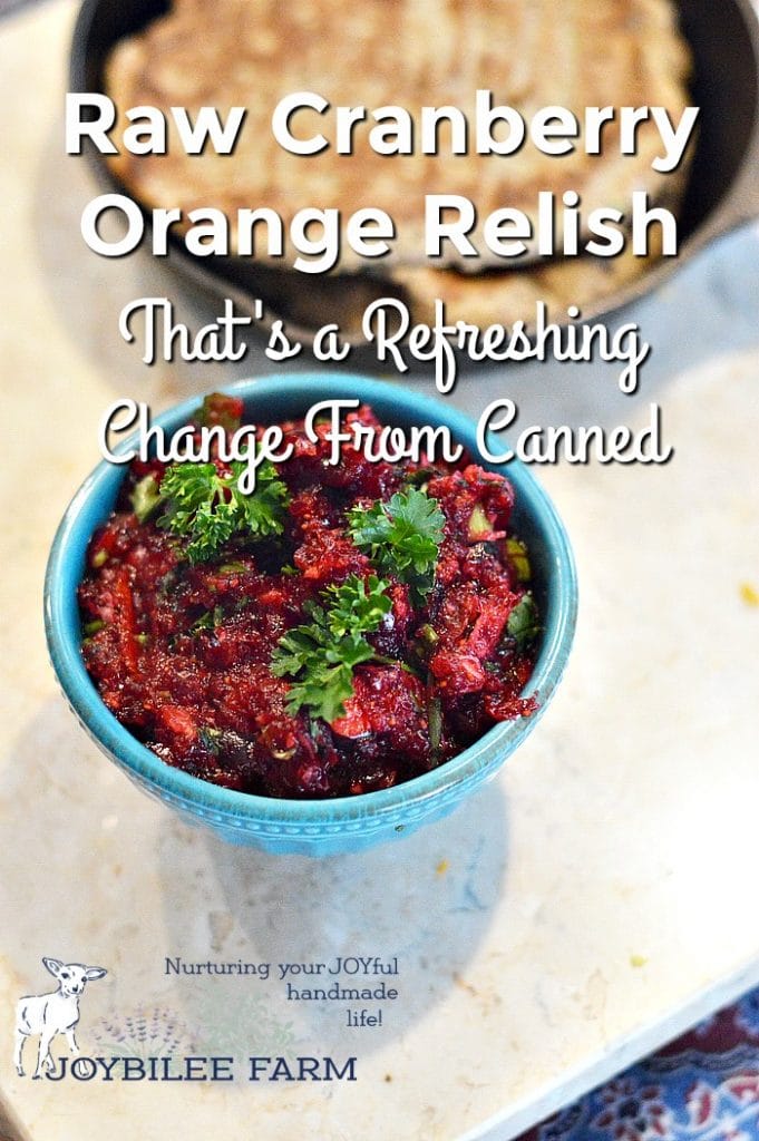 Cranberry orange relish