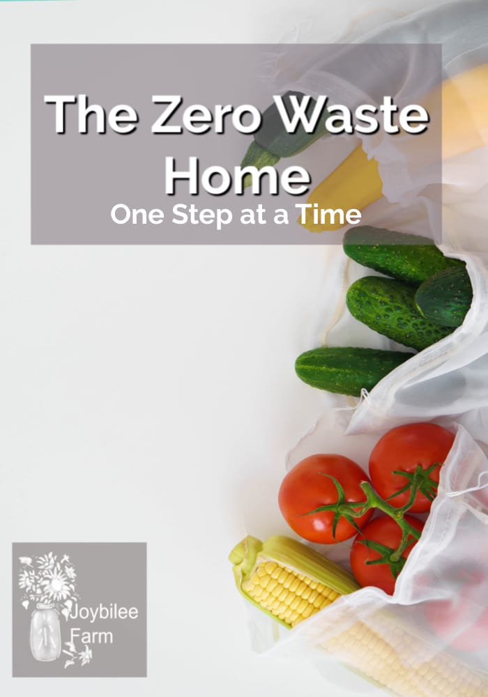 the zero waste home uses cloth bags instead of plastic at the grocery store